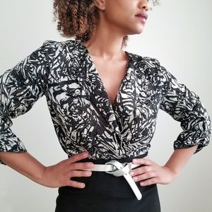 Black & Silver Blouse